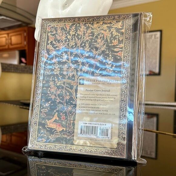 NWT Peter Pauper Press Persian Grove Journal Embossed Book Bound Gilded Edges - Picture 5 of 12